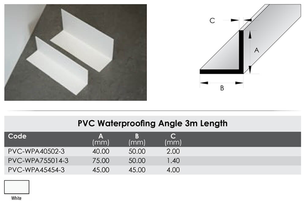 PVC Waterproofing Angle